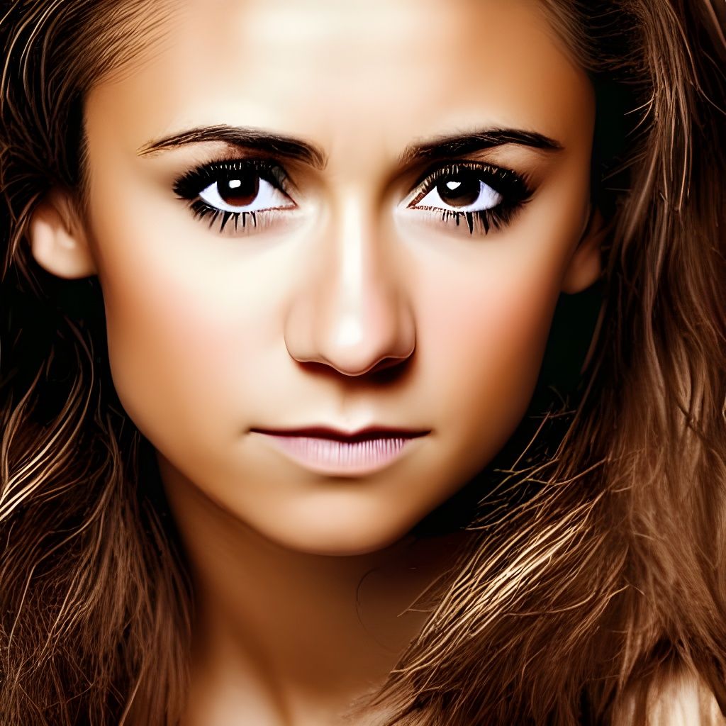 Elegant Portrait Inspired by Two Actresses