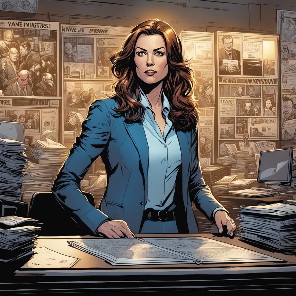Keira Wayne: Comic Book CEO Portrait