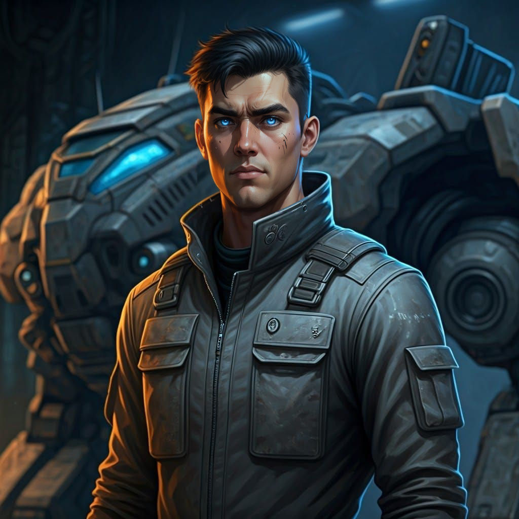 MechWarrior in Dark Industrial Futurism
