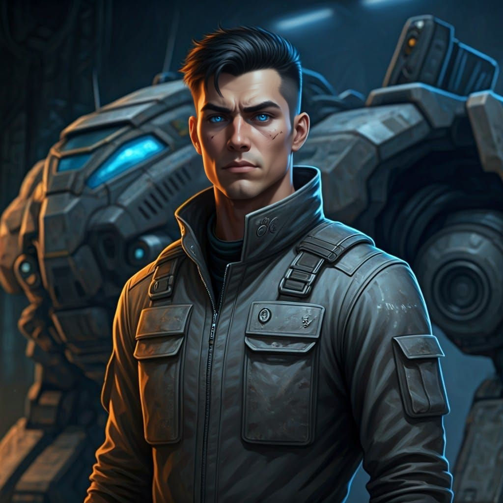MechWarrior in Dark Industrial Futurism