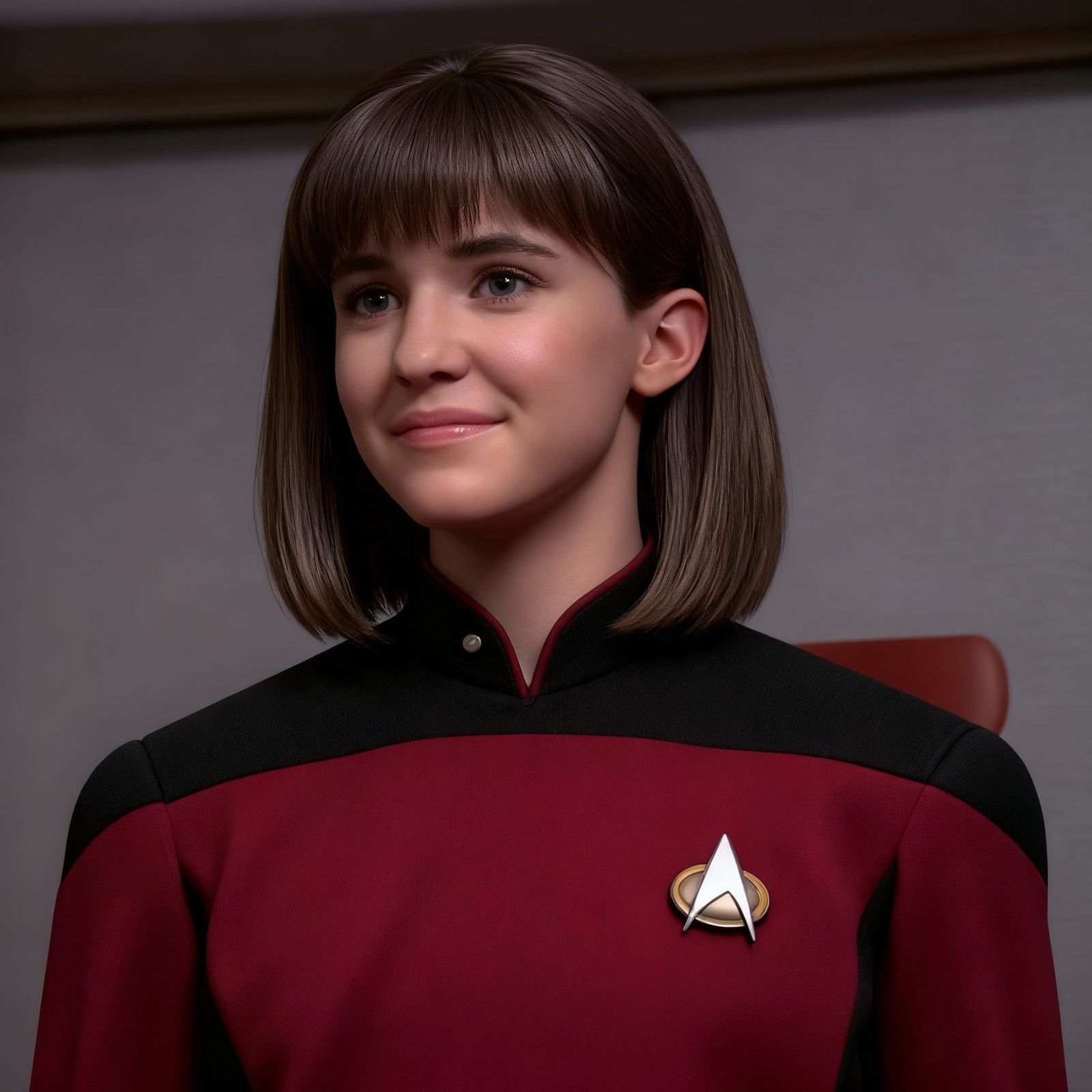 Female Gender Bent Wesley Crusher in Star Trek