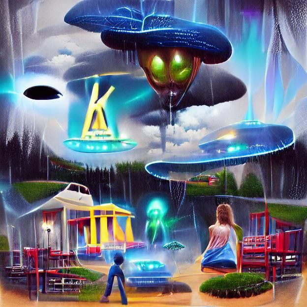Alien Abduction in Luminist Style