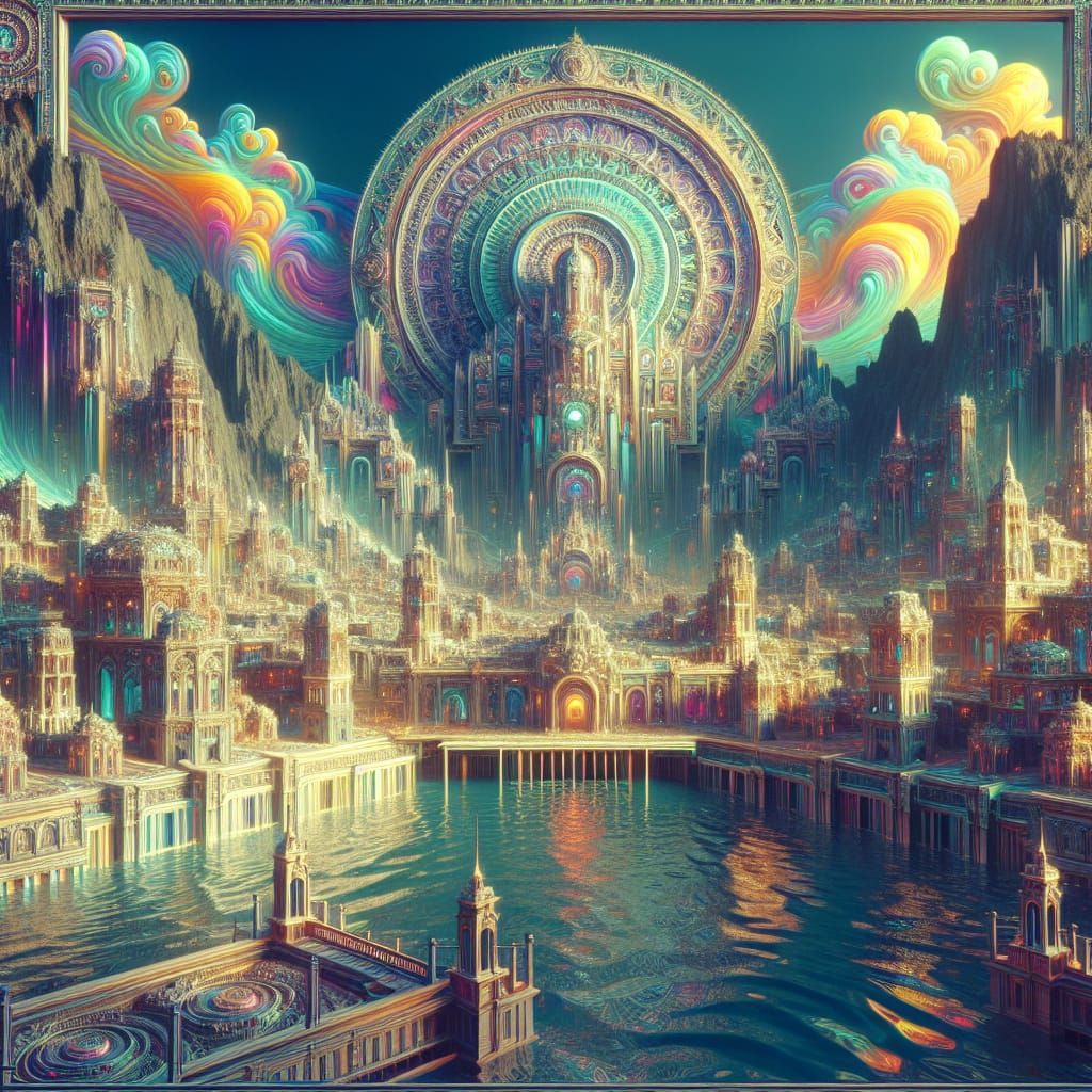 Vibrant Atlantis in Epic Cinematic Style