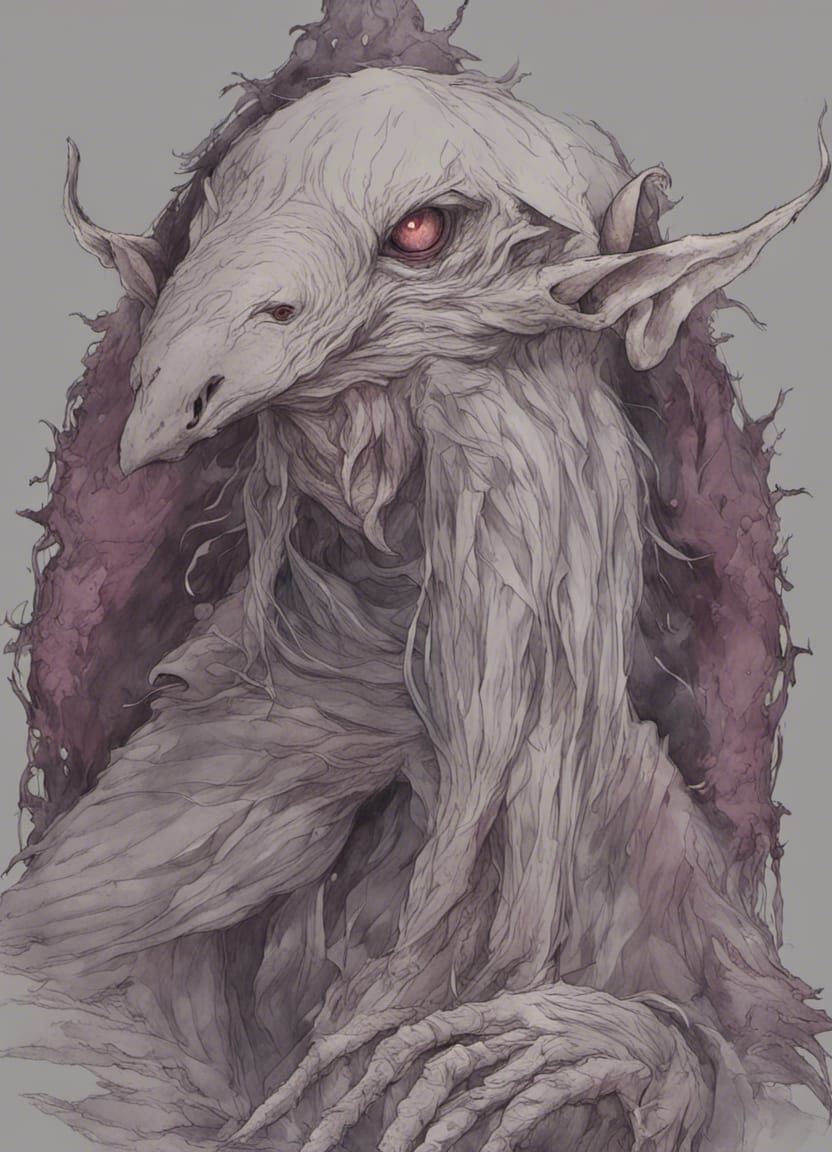 Skeksis from The Dark Crystal in Anime Style
