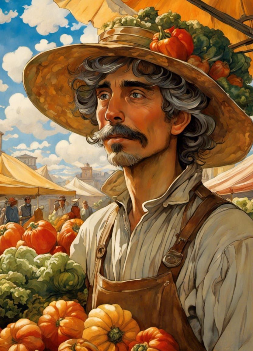 Vegetable seller