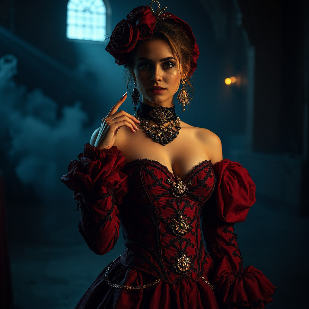 High Fashion Portrait in Cinematic Style