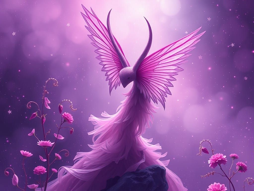 Gossamer Fantasy Core Artwork in Velvet Charming Mauve