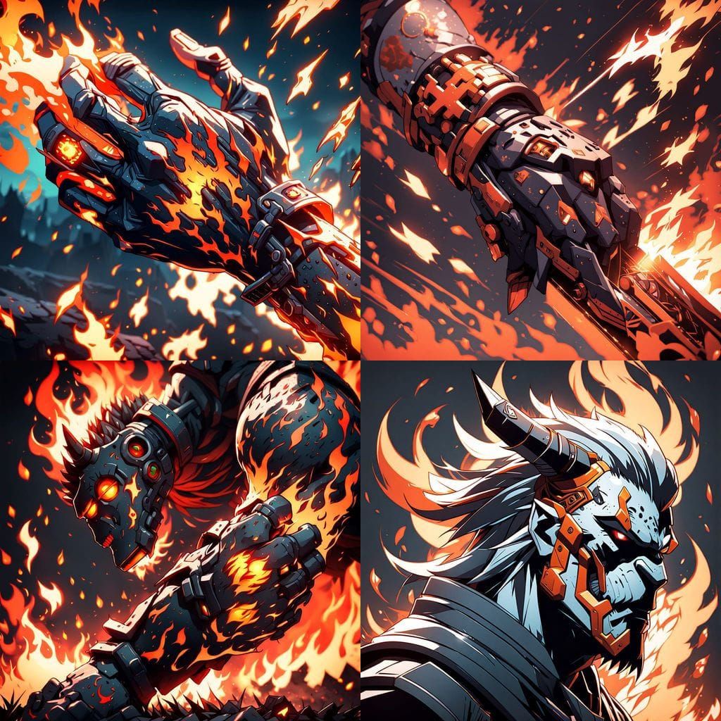 Anime Style Arm Wound in 3D