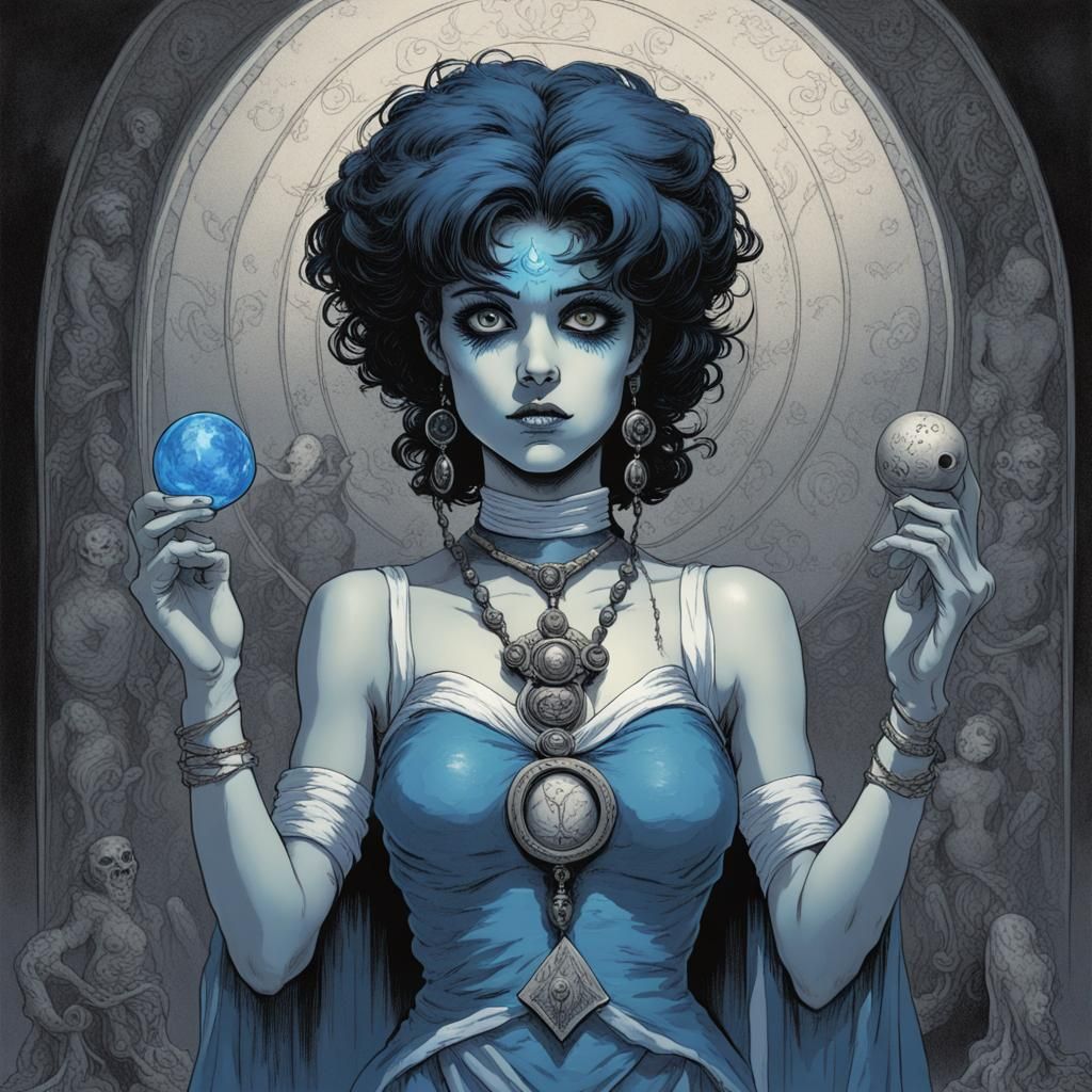 Sailor Mercury as a Voodoo Goddess