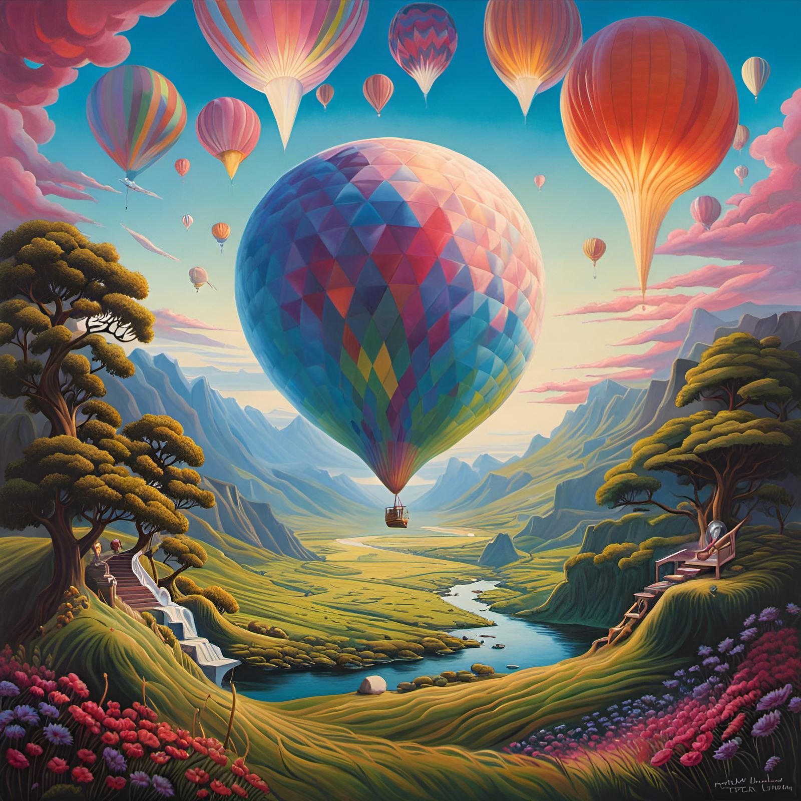 Surreal Impressionist Trip Illusion by David Nelson