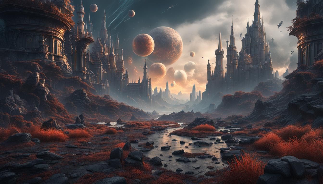 Apocalyptic Fantasy Concept Art in Deep Color