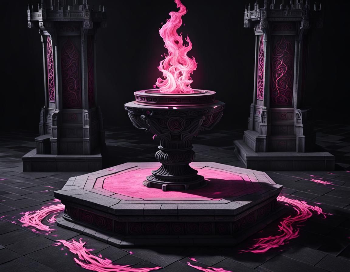 Pink flame of adoration