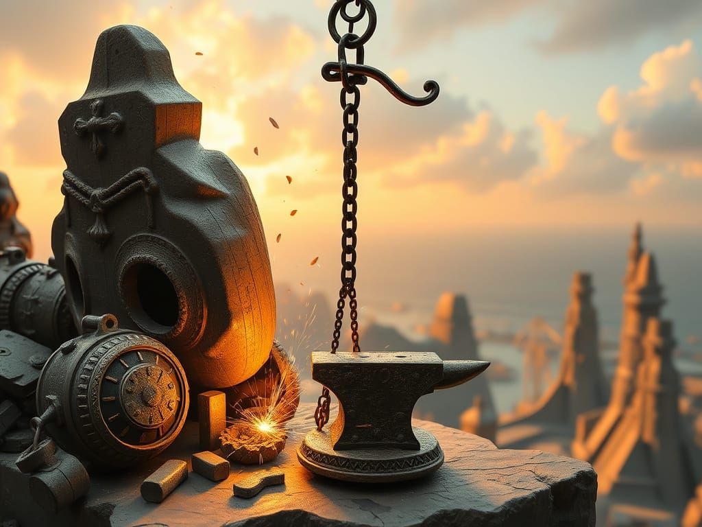 Abstract AI Image Composed of Random Words