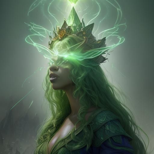 Beyoncé as Wizard of Oz: Hyperdetailed Portrait