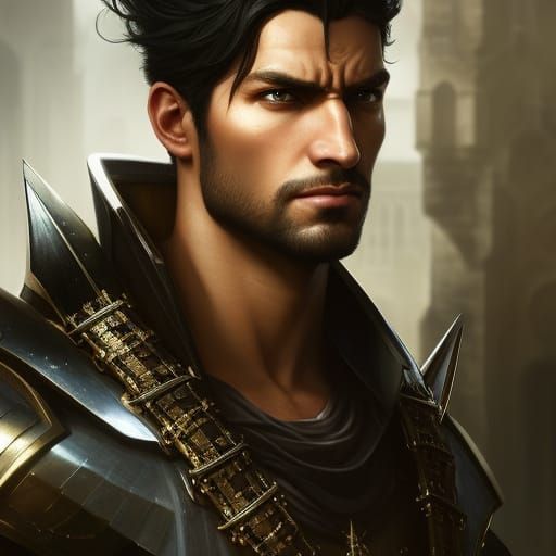 Dark Fantasy Assassin Portrait in Hyperrealistic Style