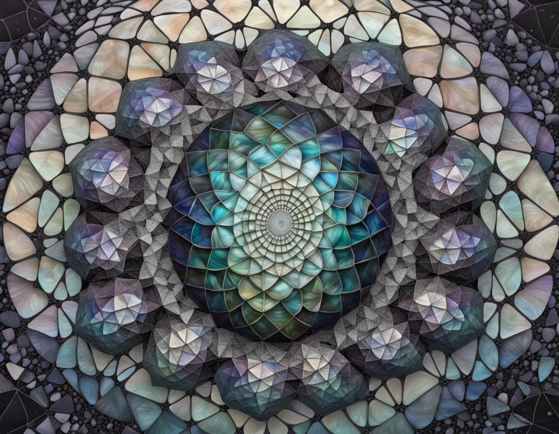 Alchemical Monochromatic Weaving with Abalone Gradient