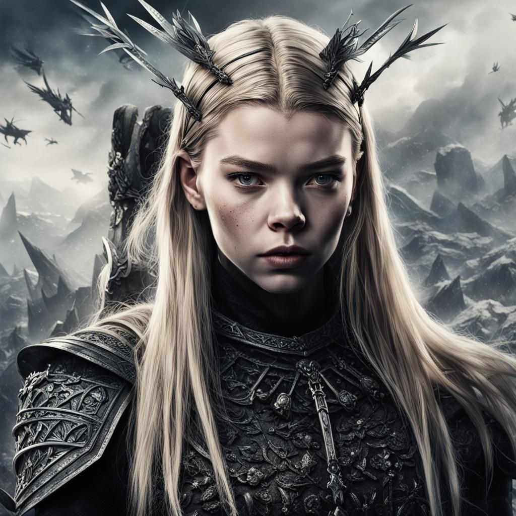 Anya Taylor-Joy as Magik: Hyperrealistic Portrait
