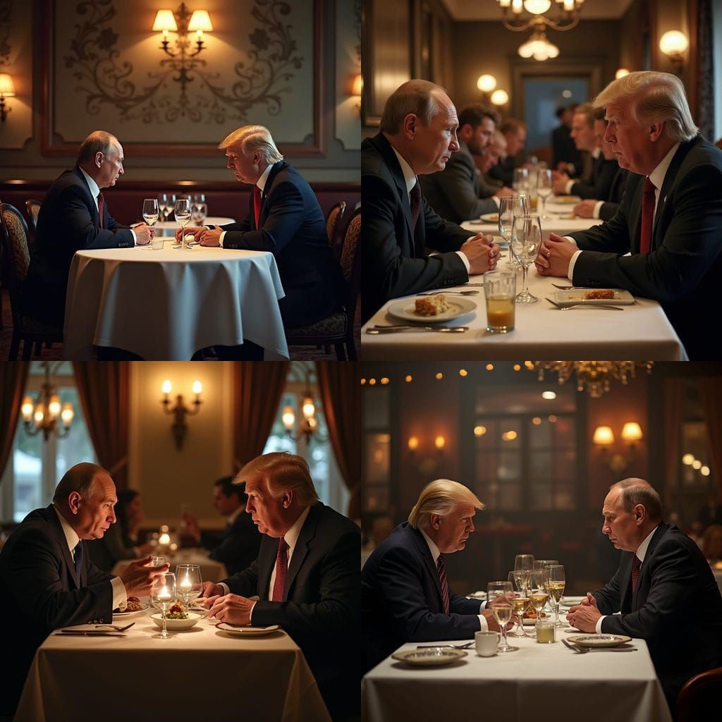 Trump and Putin Share a Tense Lunch in a Hauntingly Realisti...