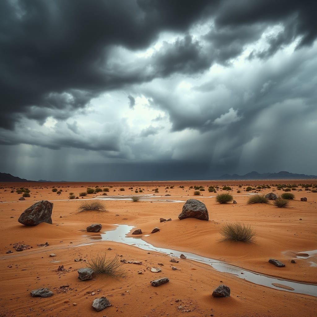 Dramatic Desert Stormscape