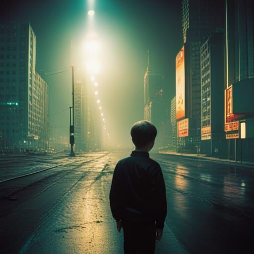 Silent Future Cityscape in Greg Girard Style