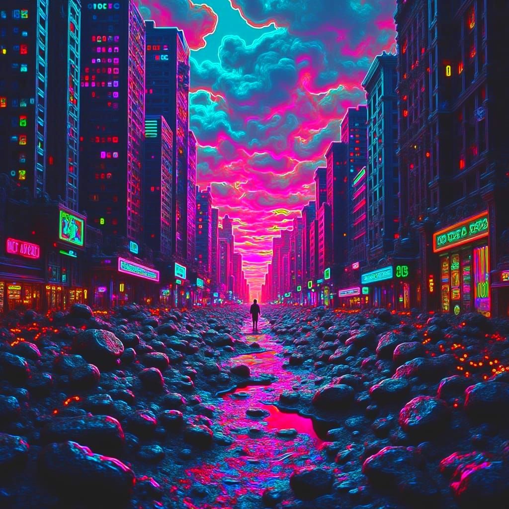 Neon Dreams Shattered