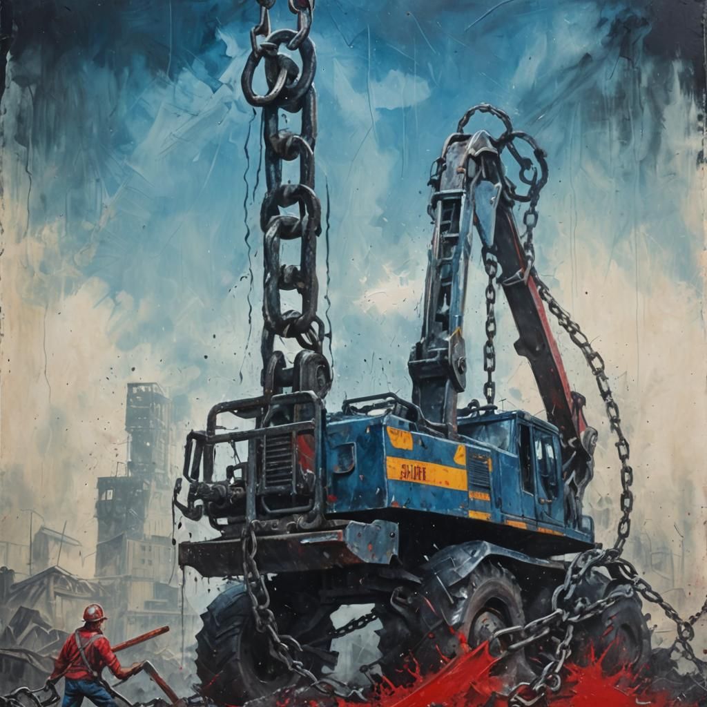 ComradeDigger Breaks Chains: Revolutionary Propaganda Art