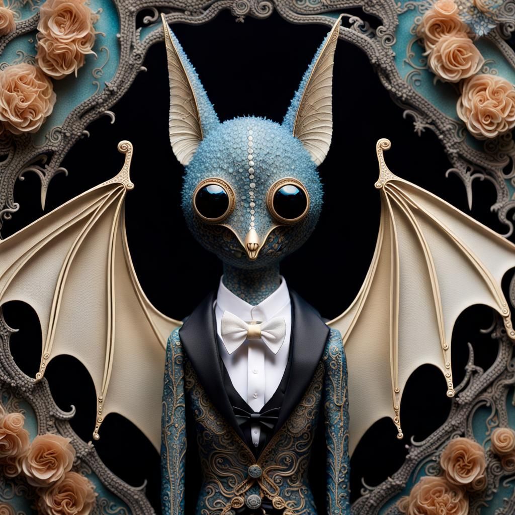 Gentleman Bat Soars Through Crystal Cavern