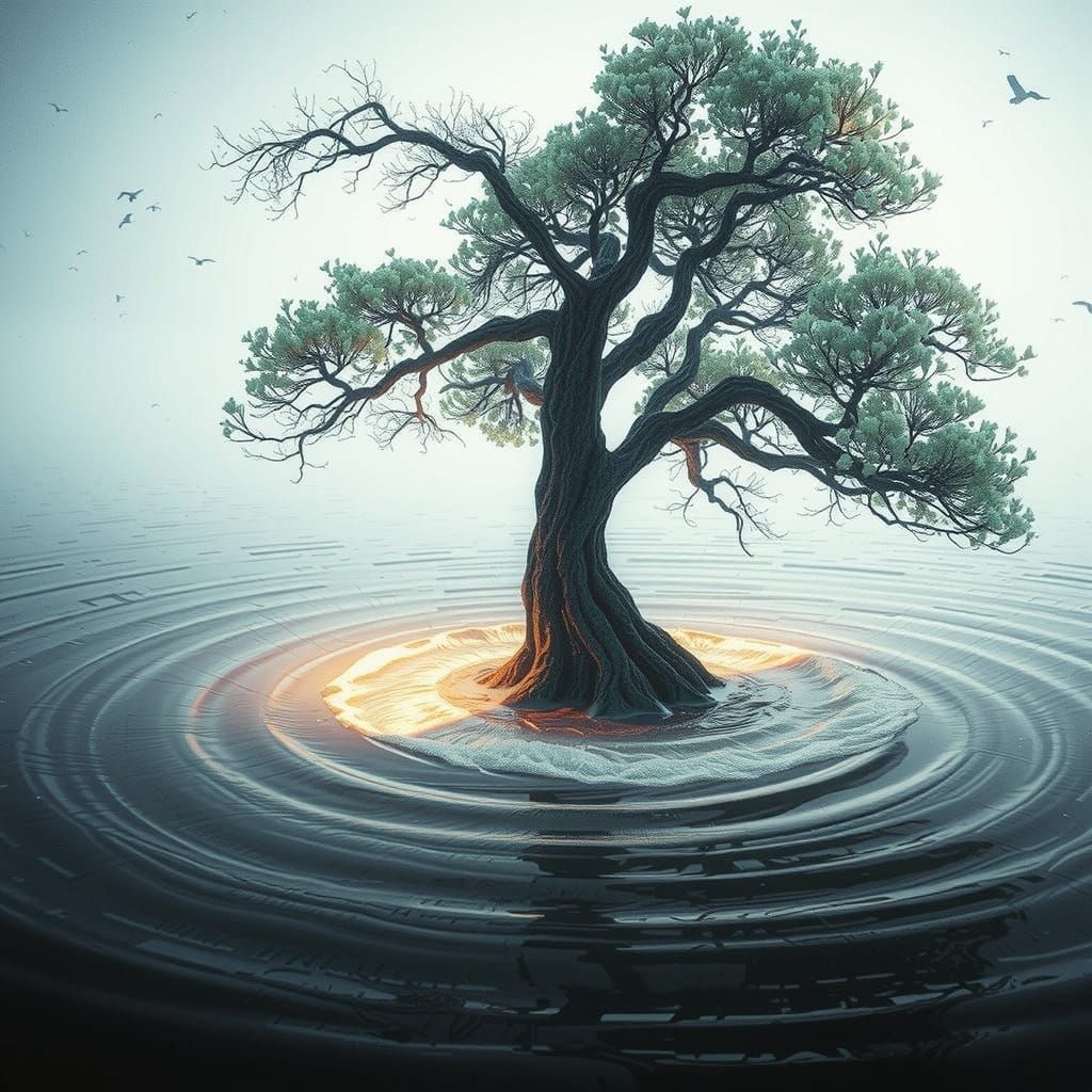 Ethereal Water Vortex in Cinematic Depth