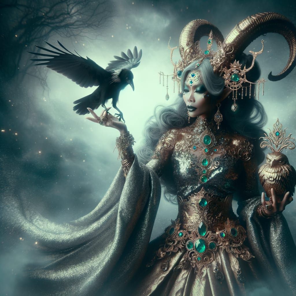 Ethereal Goddess Fairy in Digital Matte Painting