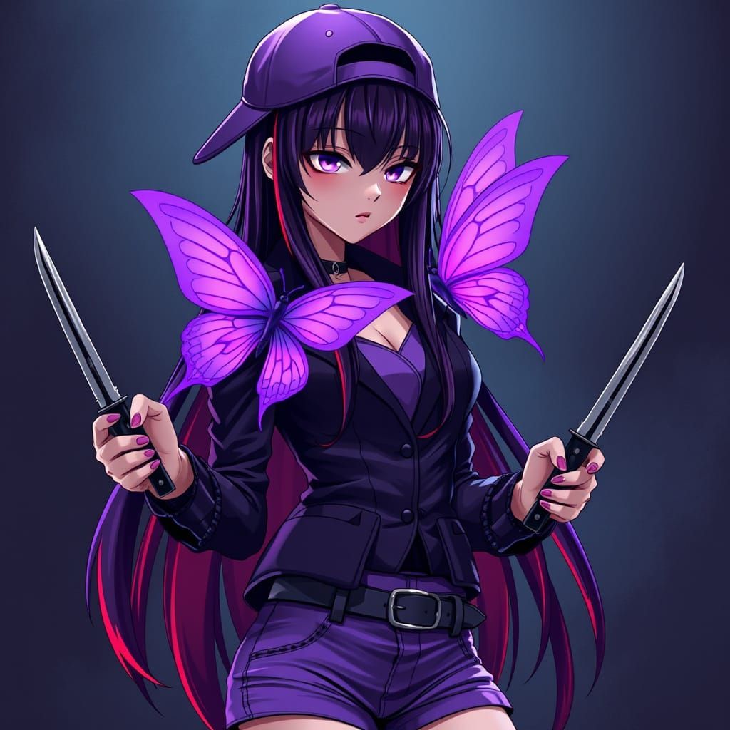 Anime Villain Controlled by Majestic Purple Butterfly