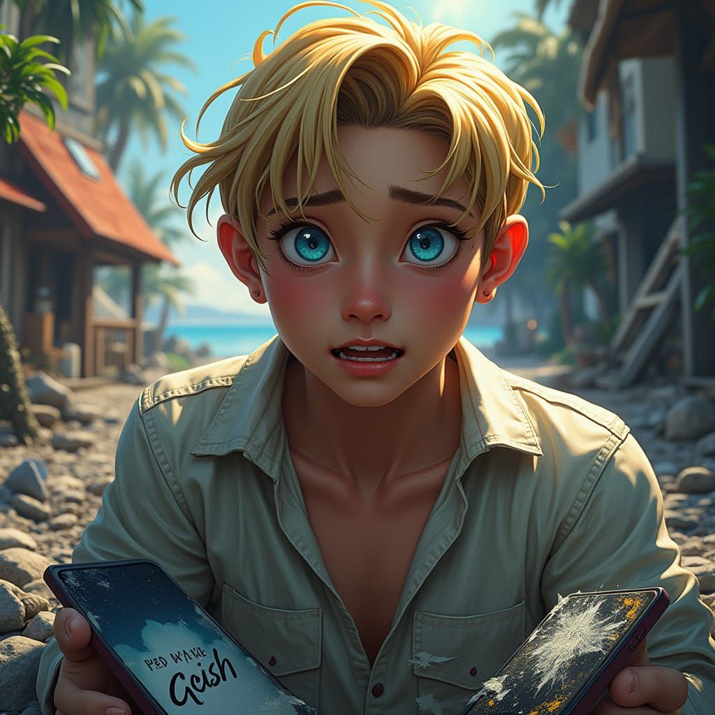 Heartbroken Man Drowning in Toxic Relationship Chaos