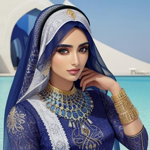 Beautiful Arabian Woman Portrait