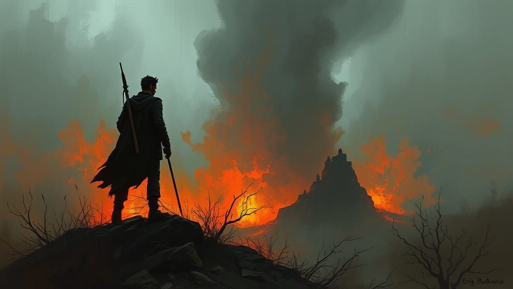 Innocent Exile in Sinister Style by Greg Rutkowski