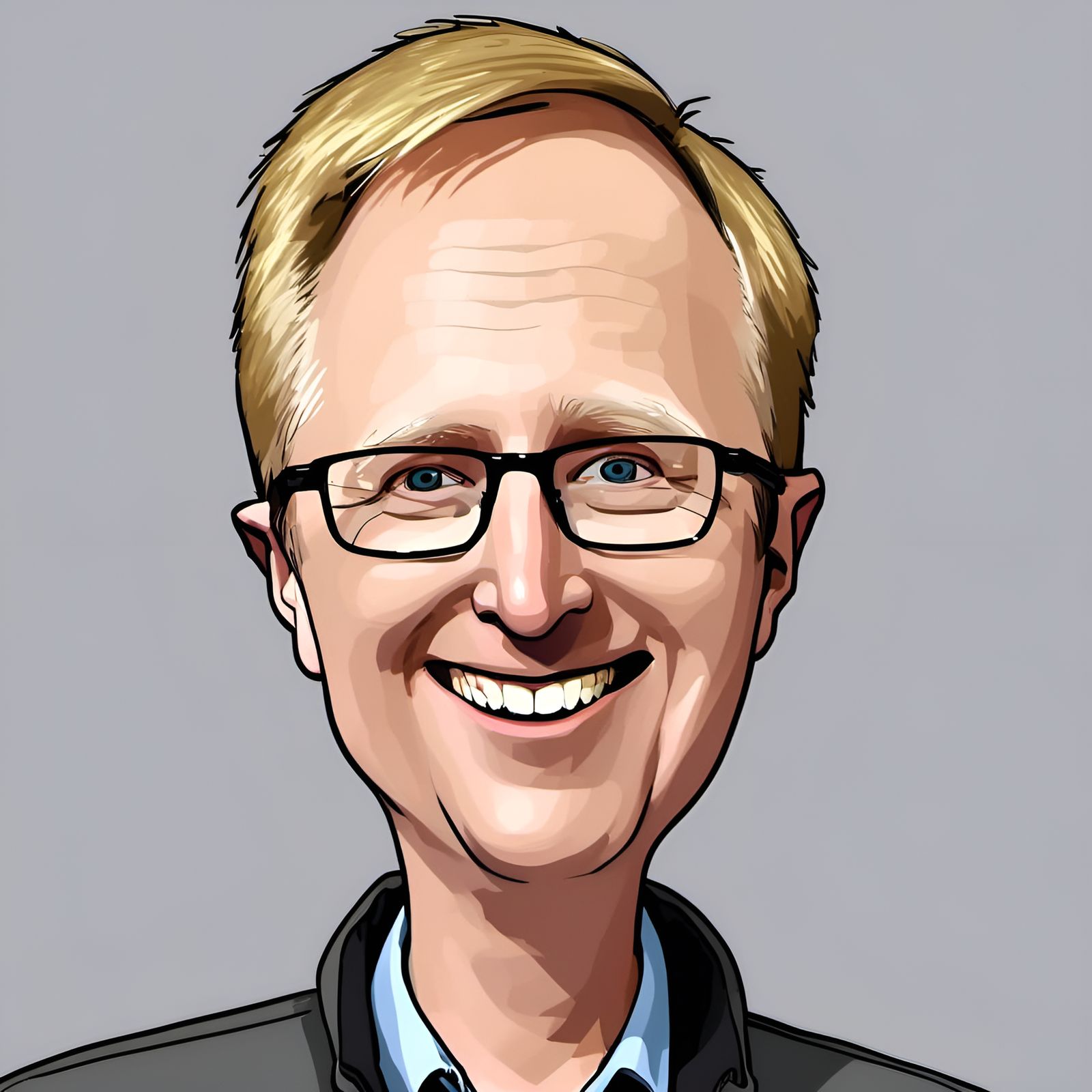 Hilarious Chibi Caricature Portrait with Goofy Features