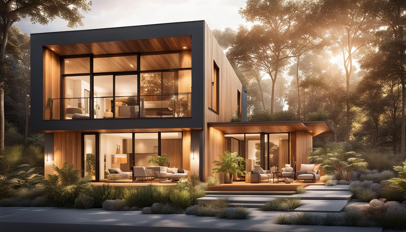 Futuristic Home Embraces Nature and Technology