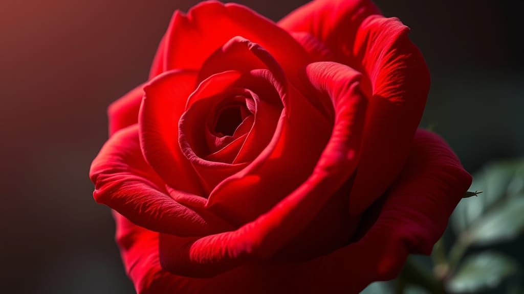 Red Rose Blossoming from iPhone in Hyperrealistic Style