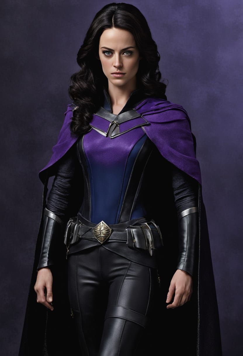 Shadow Lass Portrait in Ultrarealistic Style