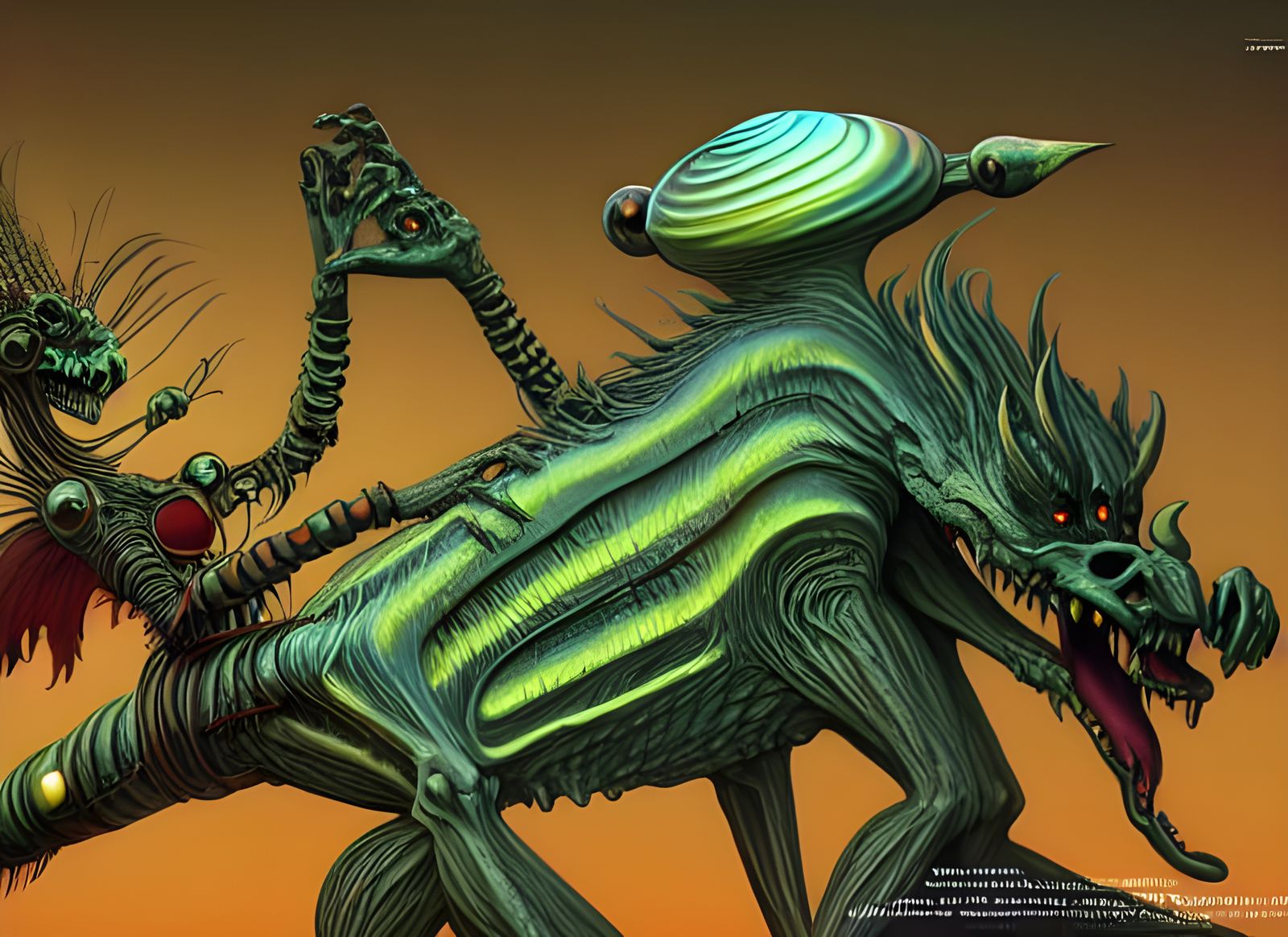 Cartoon Wolf Creature Driving Luxury Vehicle