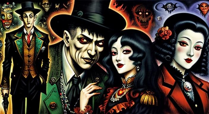 Vampires in Love, Grotesque Dark Fantasy Style