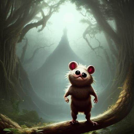 Hyperdetailed Monster in Central Park