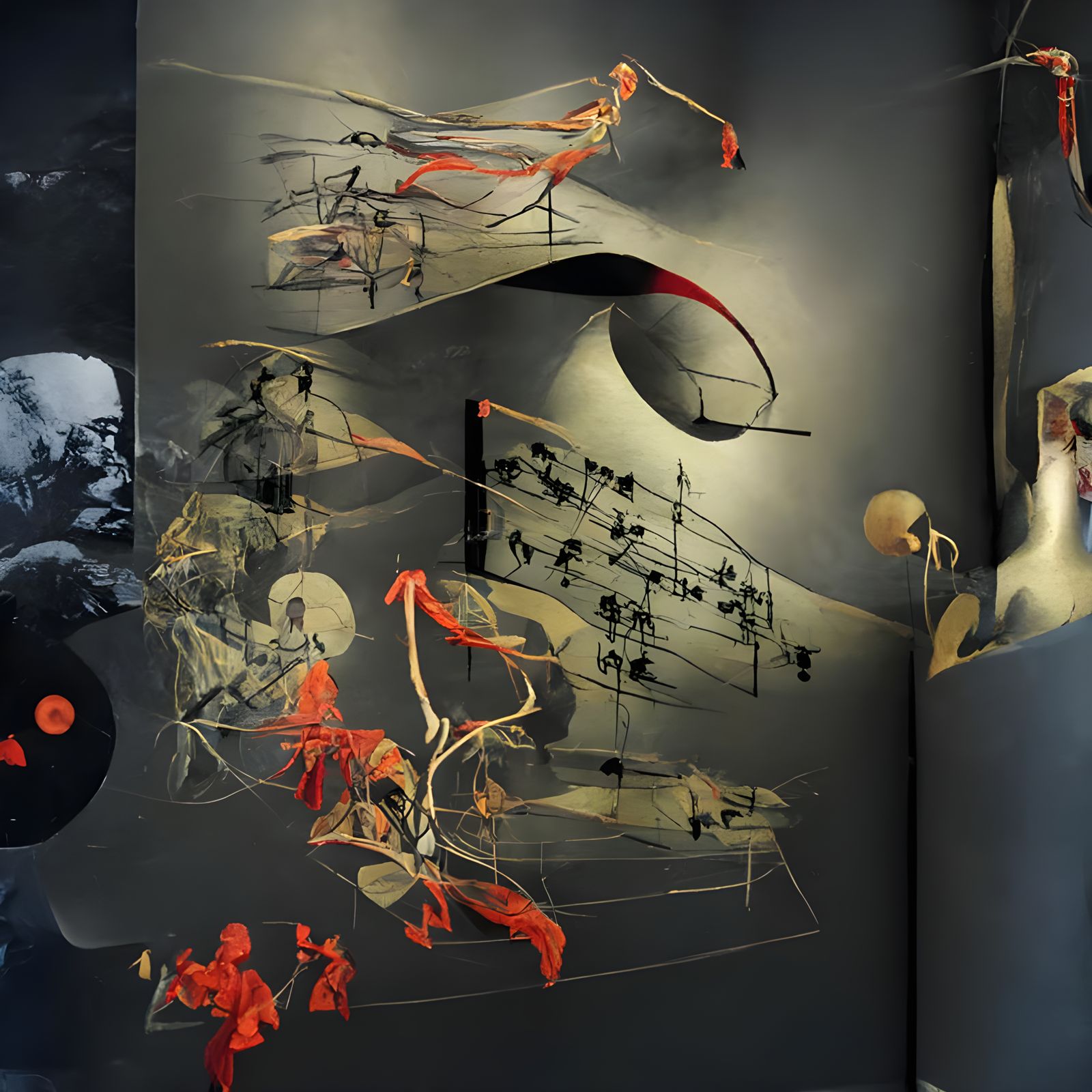 Exquisite Geisha in Village Mezzotint Print