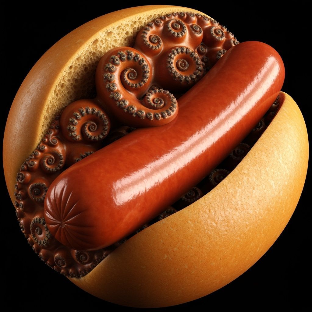 Fractal Hotdog Mimics Fibonacci Sequence in Surreal Digital ...