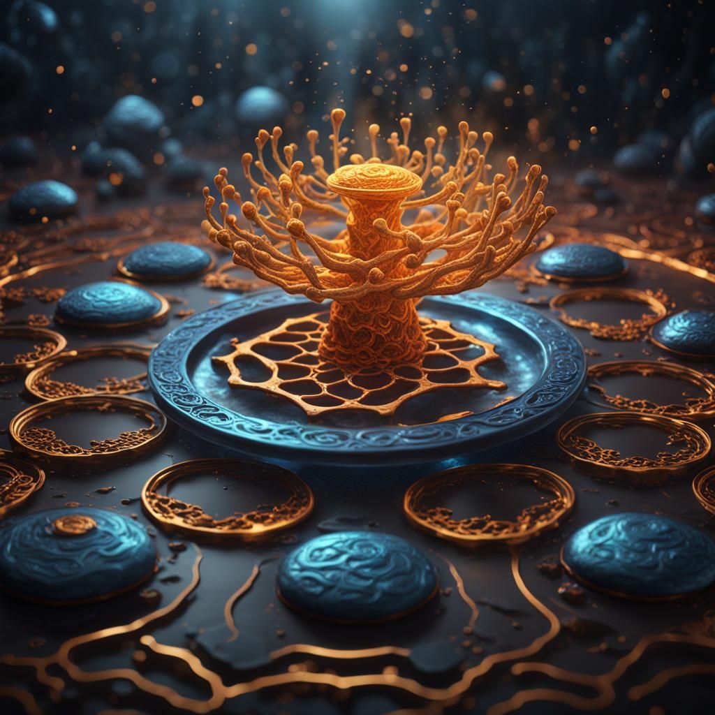 Cymatics for DNA Repair: Detailed Matte Painting