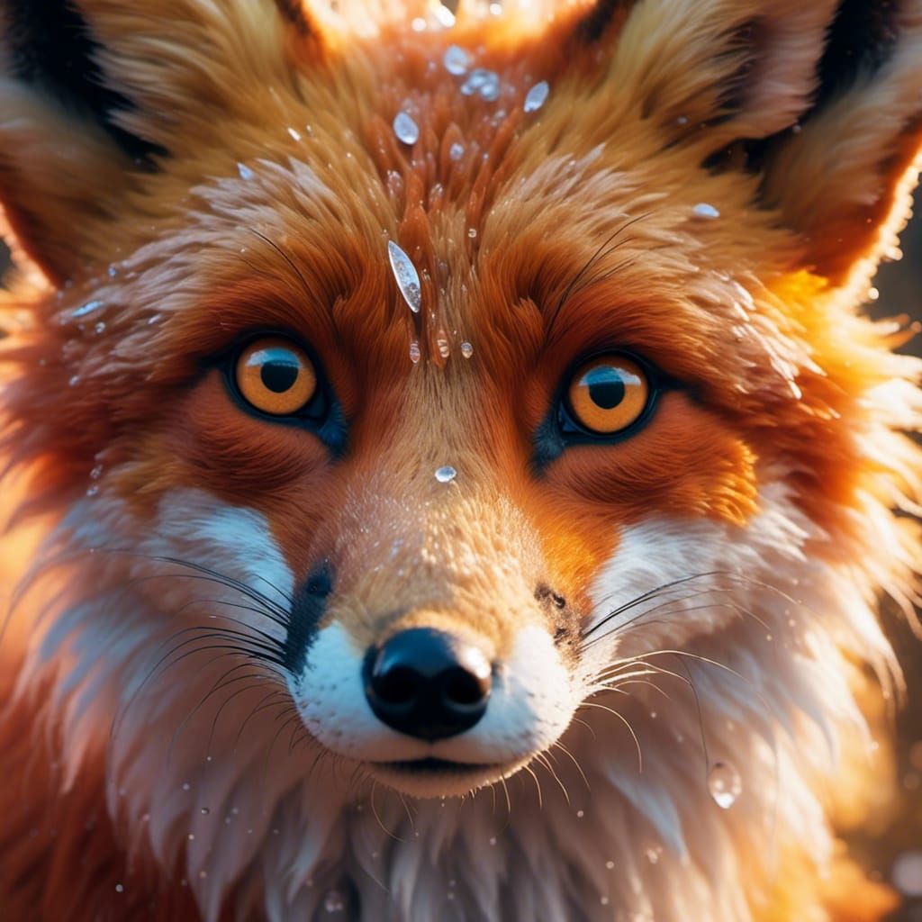 fox close up portrait