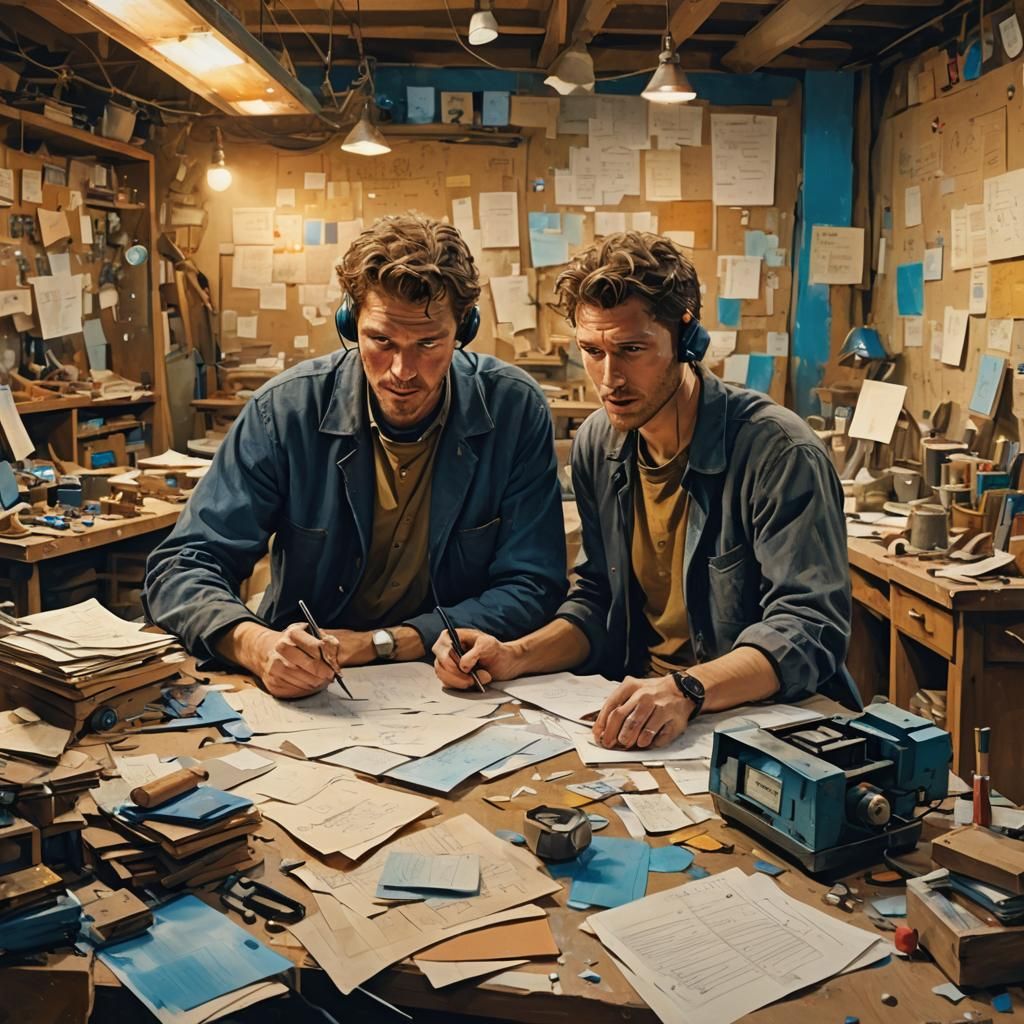 Klaus and Alex: Concept Art in Oil Painting Style