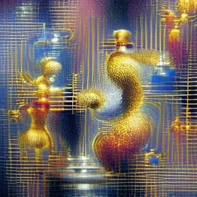 Quantum Computer Simulating Itself as Pointillism