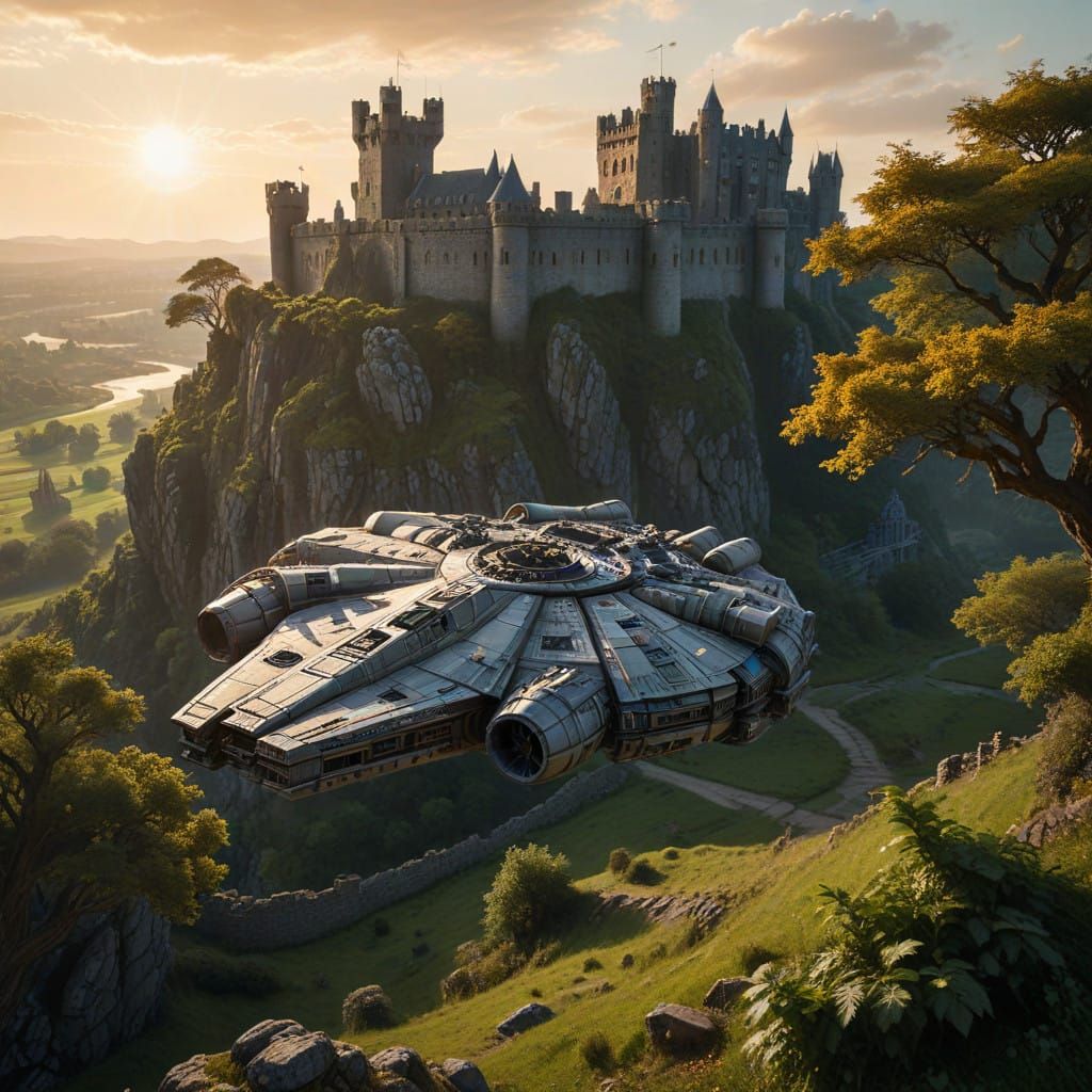 Medieval Castle Receives a Heroic Dragon and the Weathered M...