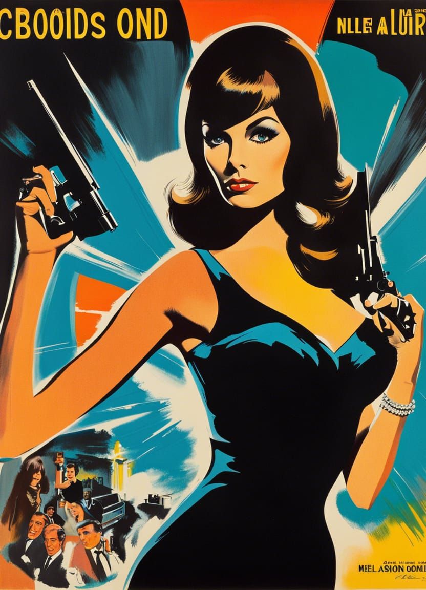 Bond-style movie poster