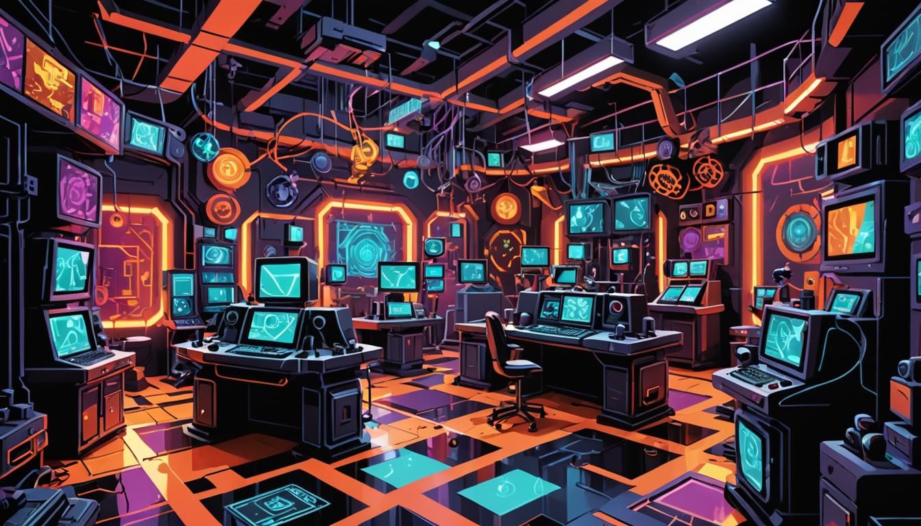 Glitch Art High-Tech Spy Lab