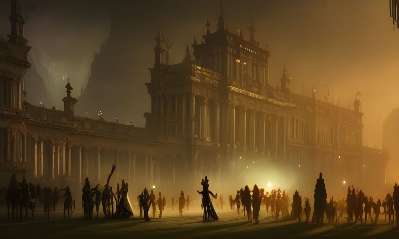 Fantasy Masquerade Ball in Renaissance Art Style